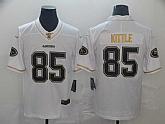 Nike 49ers 85 George Kittle White Gold Vapor Untouchable Limited Jersey,baseball caps,new era cap wholesale,wholesale hats